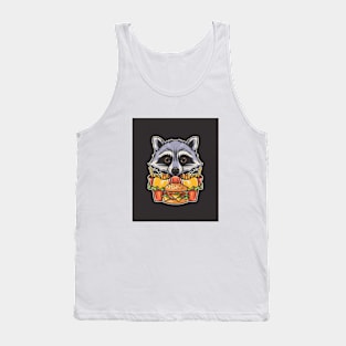 Raccoon Fast Food Tank Top